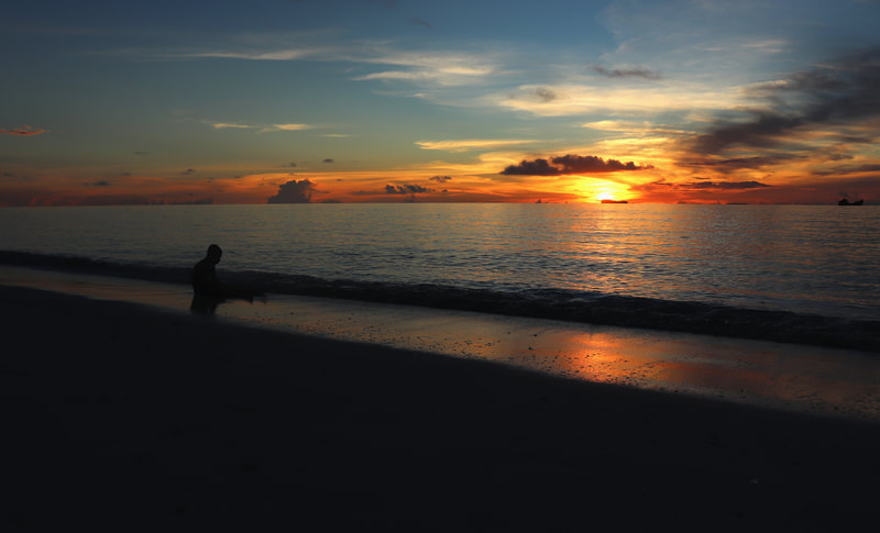 Sunset in Funafuti, Tuvalu